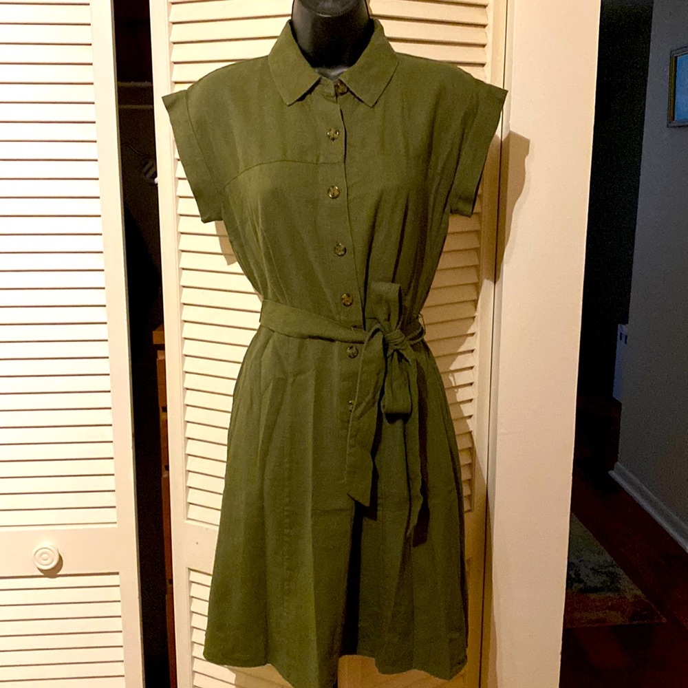 Calvin Klein collared mini dress